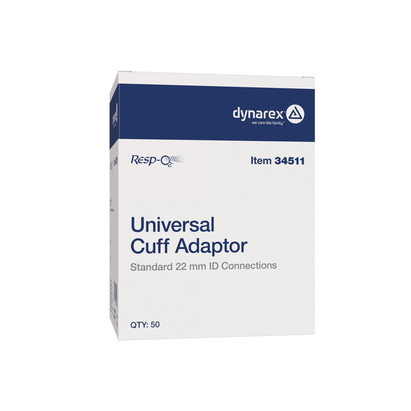 Dynarex-34511 Universal Cuff Adaptor Standard 22 mm ID Connections (50/CS)