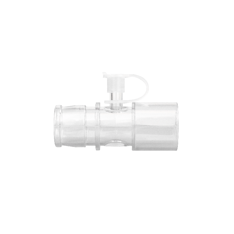 Dynarex-34514 Straight Adaptor with Oxygen Stem 22 mm OD X 22 mm ID (50/CS)
