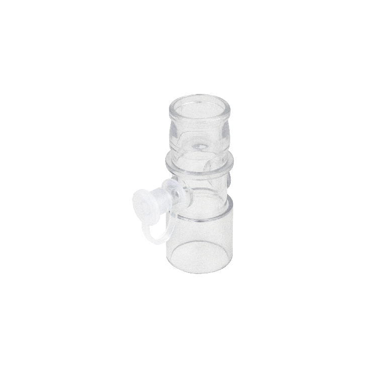 Dynarex-34514 Straight Adaptor with Oxygen Stem 22 mm OD X 22 mm ID (50/CS)
