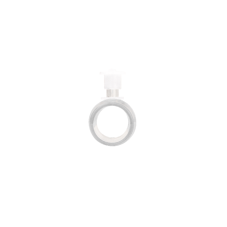 Dynarex-34514 Straight Adaptor with Oxygen Stem 22 mm OD X 22 mm ID (50/CS)
