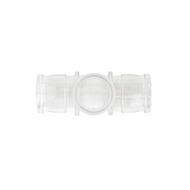 Dynarex-34516 Nebulizer Tee Connector Standard  22 mm OD x 18 mm ID x 22 mm OD (50/CS)