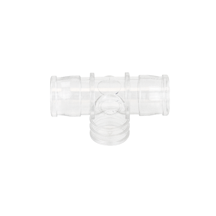 Dynarex-34516 Nebulizer Tee Connector Standard  22 mm OD x 18 mm ID x 22 mm OD (50/CS)