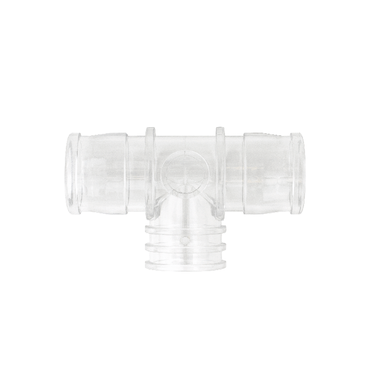 Dynarex-34516 Nebulizer Tee Connector Standard  22 mm OD x 18 mm ID x 22 mm OD (50/CS)