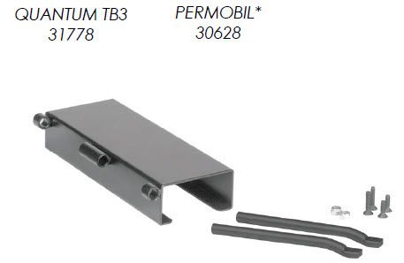 Therafin-31778-Half Tray Bracket, Steel Channel for Quantum TB3, Flip-Away