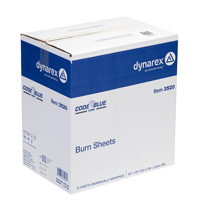 Dynarex-3520 Burn Sheet - Sterile 60" x 90" 12/cs
