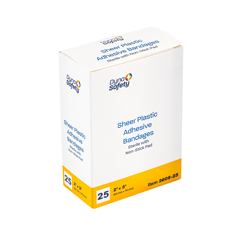 Dynarex Sheer Plastic Adhesive Bandages - Sterile Quantity - 1x CS