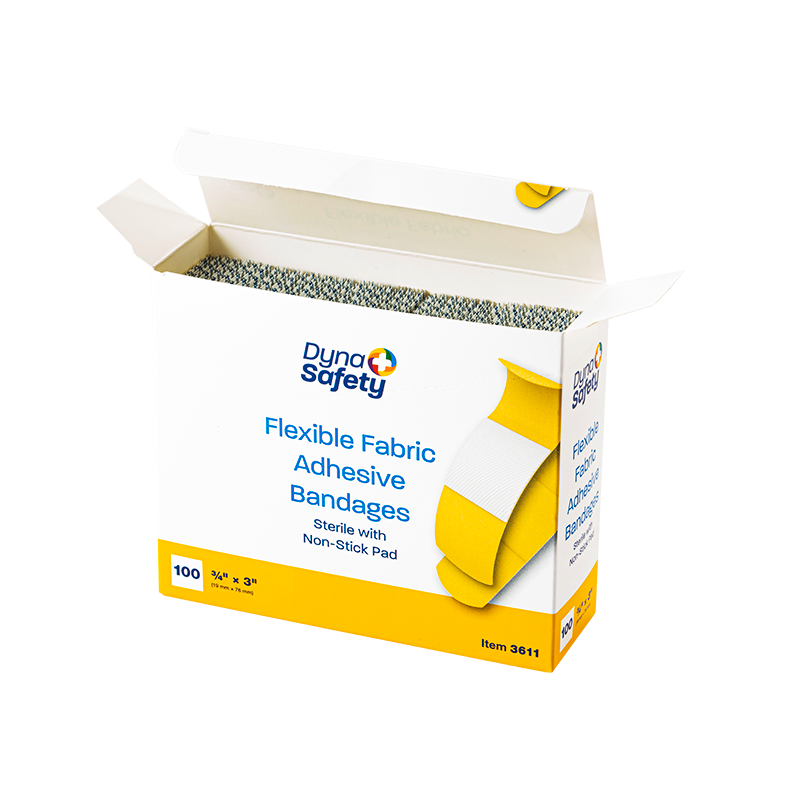 Dynarex Flexible Fabric Adhesive  Bandages - Sterile