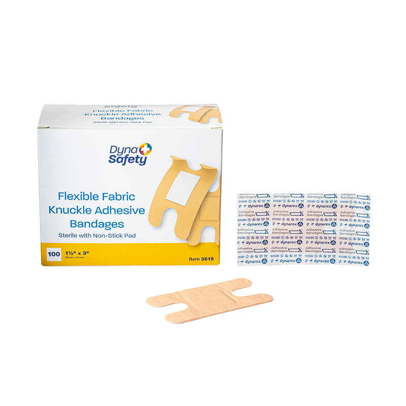 Dynarex-3619 Bandage ADH Fabric Knuckle 15Inx 3In ST 100/Box, 24 Boxes/Case