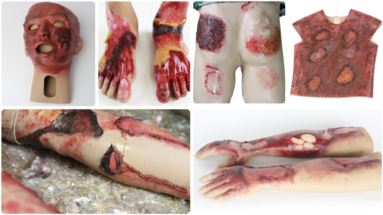 The Anatomy Lab-A-113000 Wearable Burn Wound Kit, 1/SET