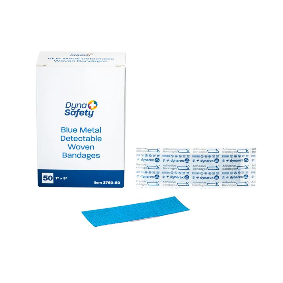 Dynarex Blue Metal Detectable Woven Bandage