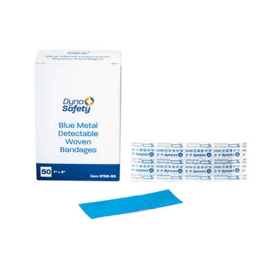 Dynarex Blue Metal Detectable Woven Bandage