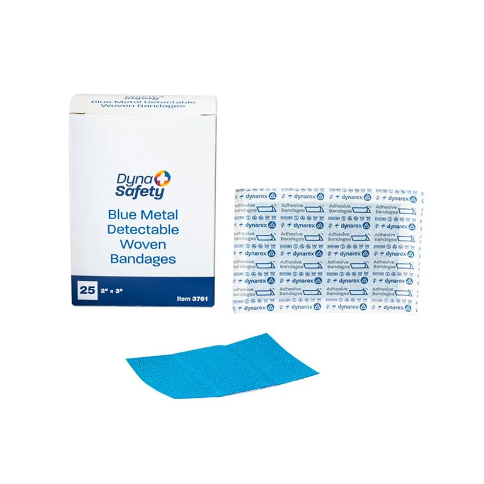 Dynarex Blue Metal Detectable Woven Bandage