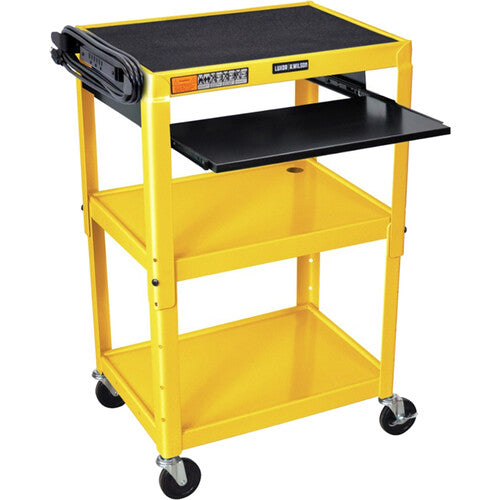 Luxor Adjustable-Height Steel Utility Cart