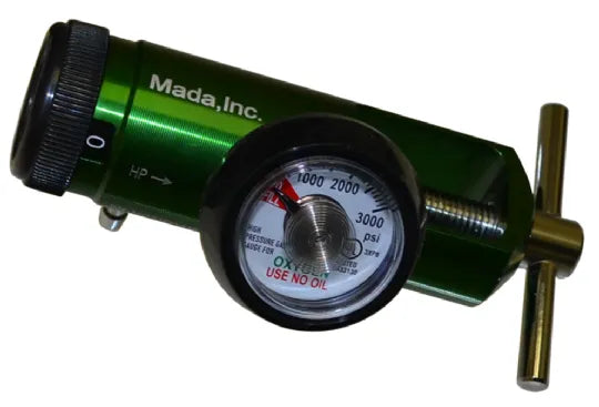 Mada Medical-1616A-15E E Oxygen Kit - 1/2-15 LPM Mini-Click Regulator-Cart (1 KT)