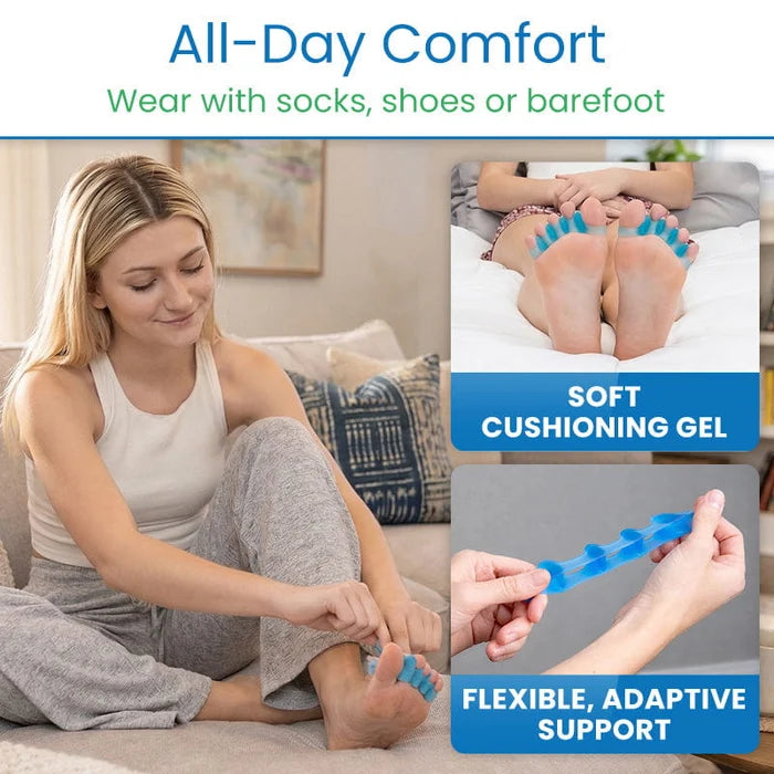 Vive Health-INS1059BLUS Ergonomic Toe Separators - Small