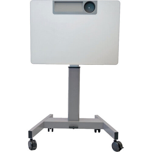 Luxor-STUDENT P TILT Pneumatic Adjustable Height Flip Top Student Nesting Desk Gray (28" x 21")