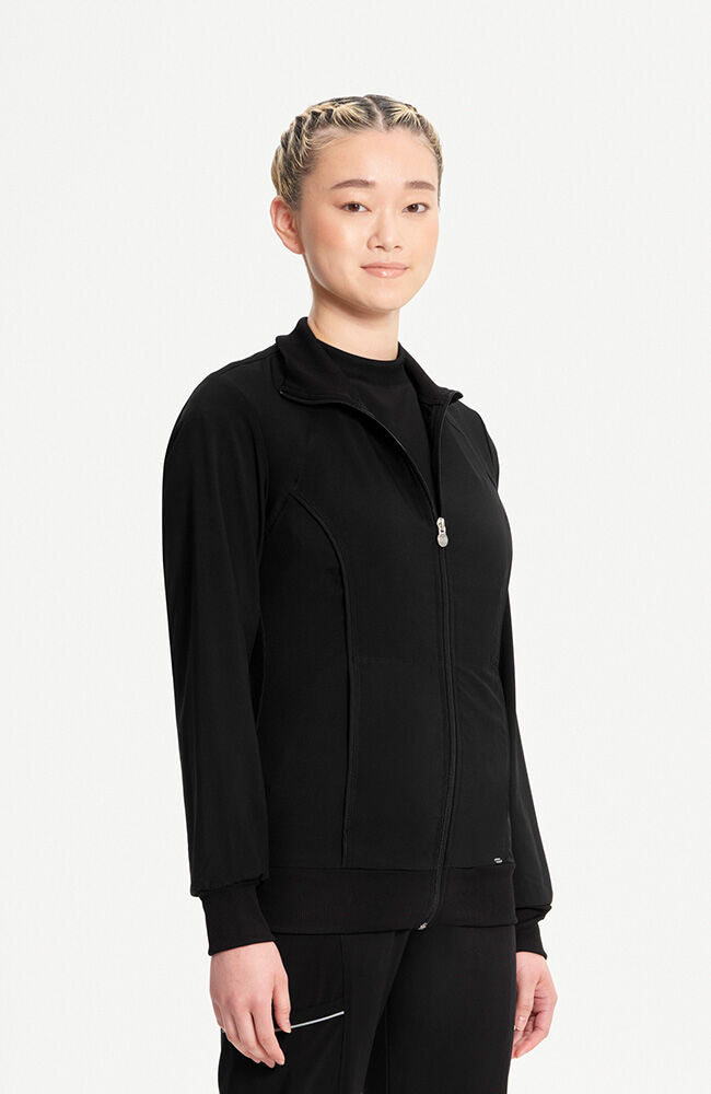 Infinity Women's Zip Front Warm Up Scrub Jacket