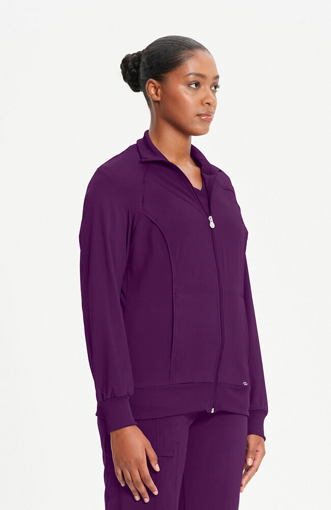 Infinity Women's Zip Front Warm Up Scrub Jacket
