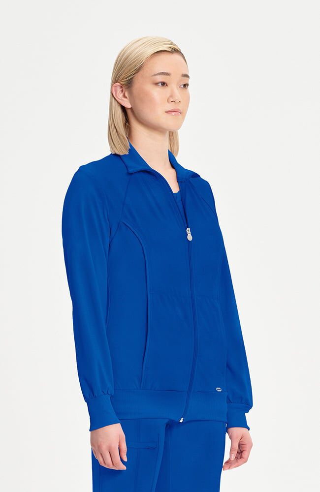 Infinity Women's Zip Front Warm Up Scrub Jacket