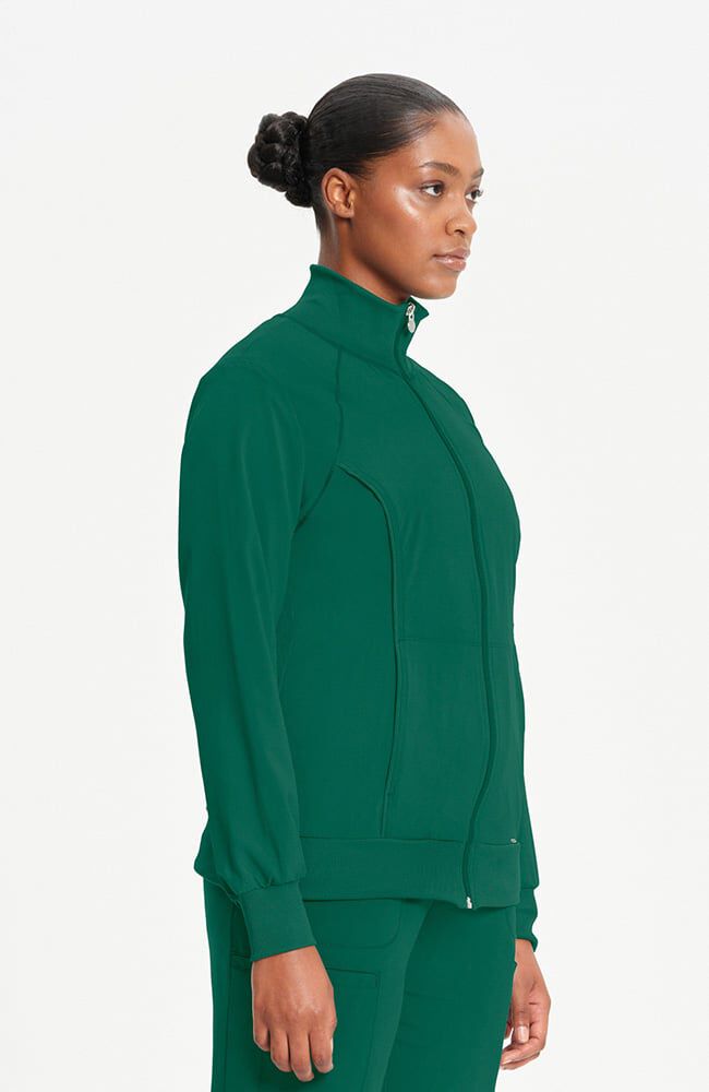 Infinity Women's Zip Front Warm Up Scrub Jacket