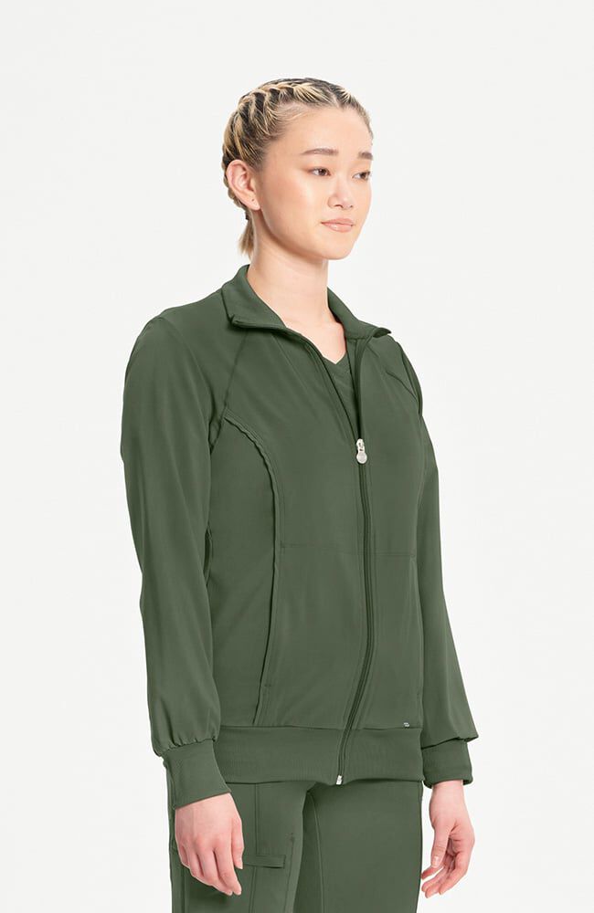 Infinity Women's Zip Front Warm Up Scrub Jacket