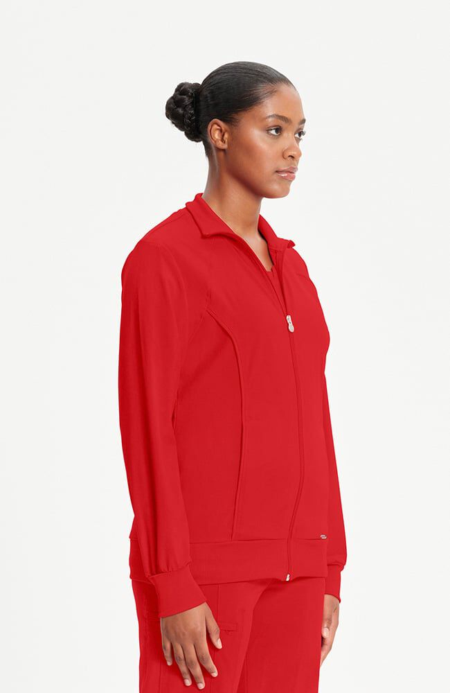 Infinity Women's Zip Front Warm Up Scrub Jacket