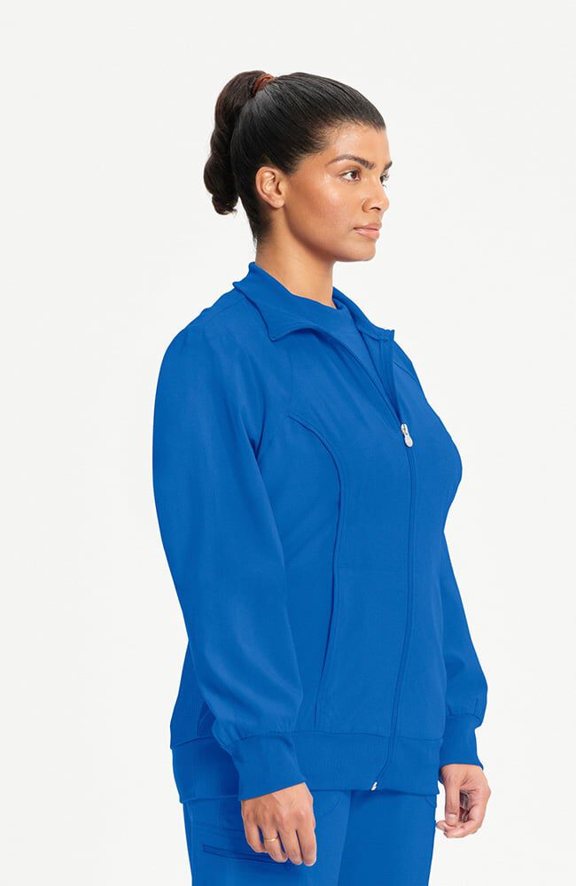 Infinity Women's Zip Front Warm Up Scrub Jacket