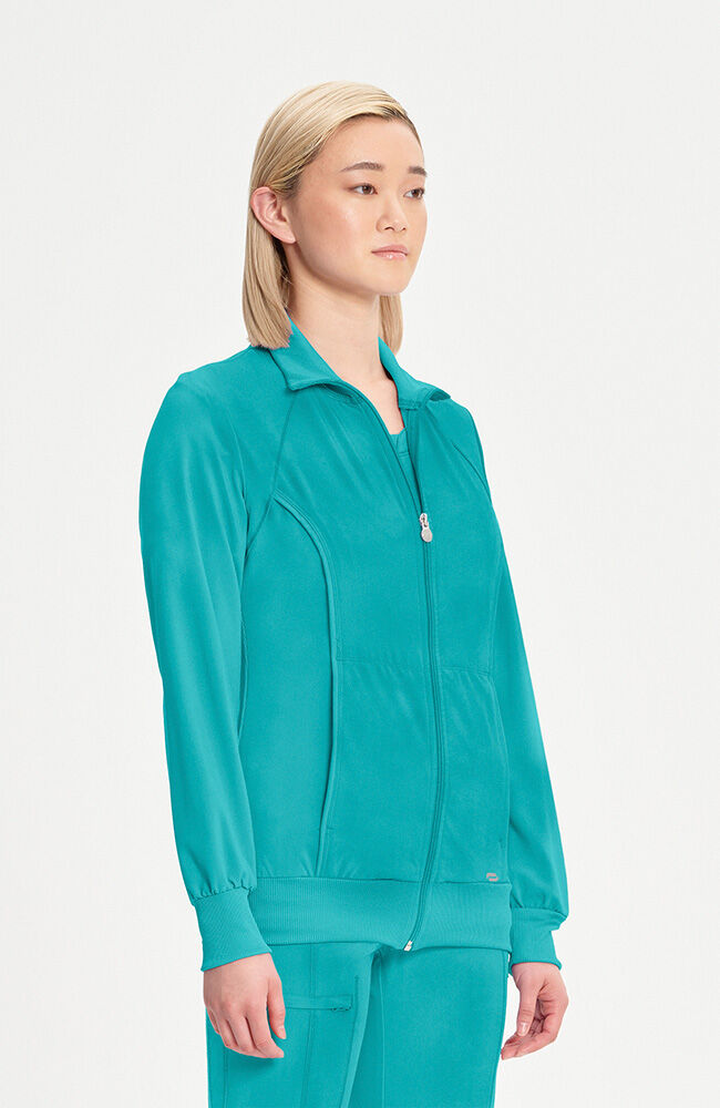 Infinity Women's Zip Front Warm Up Scrub Jacket