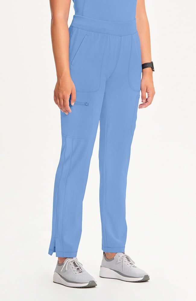 Infinity Women's Mid Rise Tapered Leg Pull-On Scrub Pant - Tall