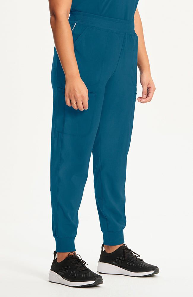 Infinity Women's Rib Trim 6-Pocket Jogger Scrub Pant - Regular