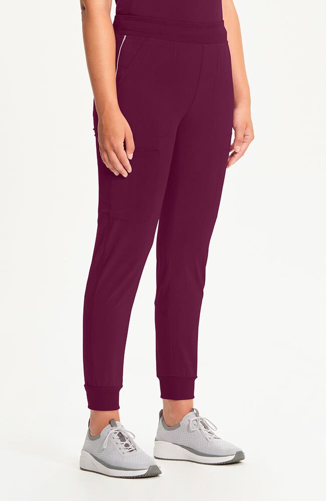 Infinity Women's Rib Trim 6-Pocket Jogger Scrub Pant - Regular
