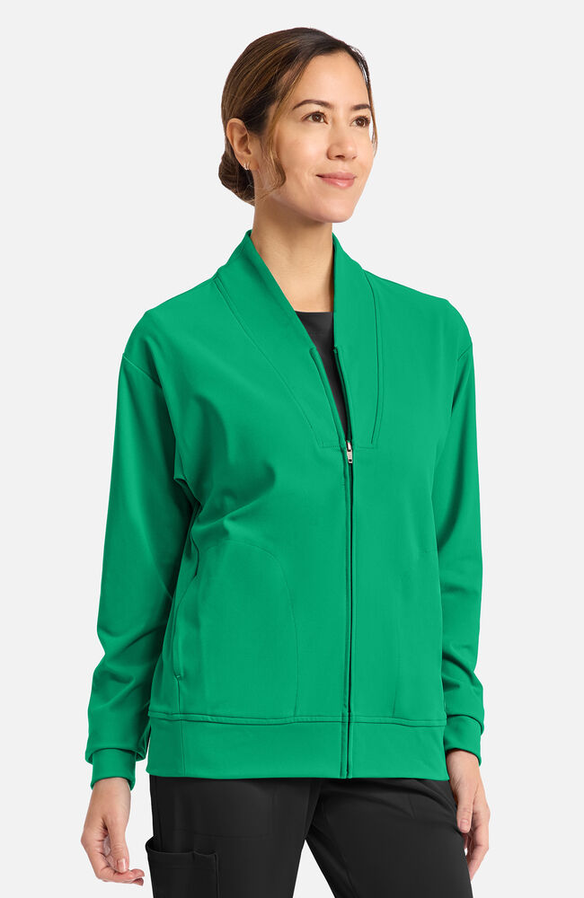 Cherokee Medical Achieve Women's 2-Pocket Shawl Collar Warm Up Scrub Jacket
