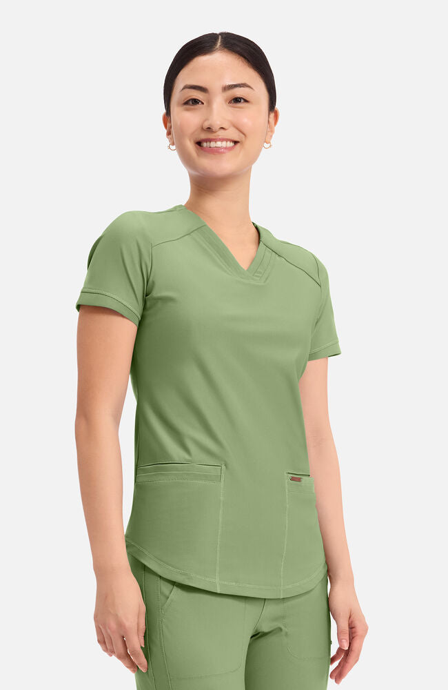 Cherokee Medical FORM Women's Curved Hemline V-Neck Scrub Top