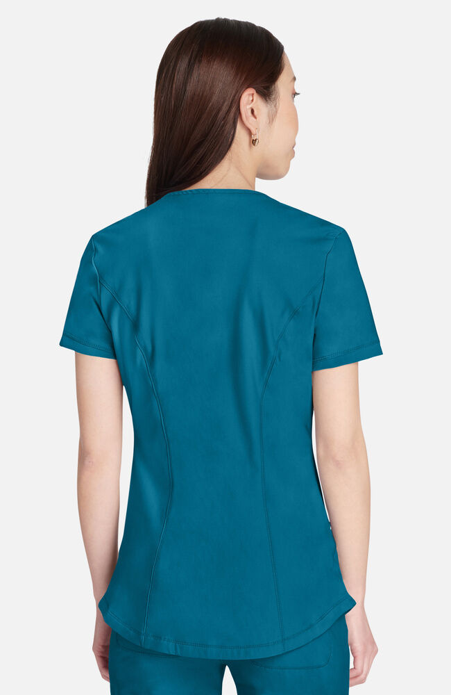 Cherokee Medical FORM Women's Curved Hemline V-Neck Scrub Top