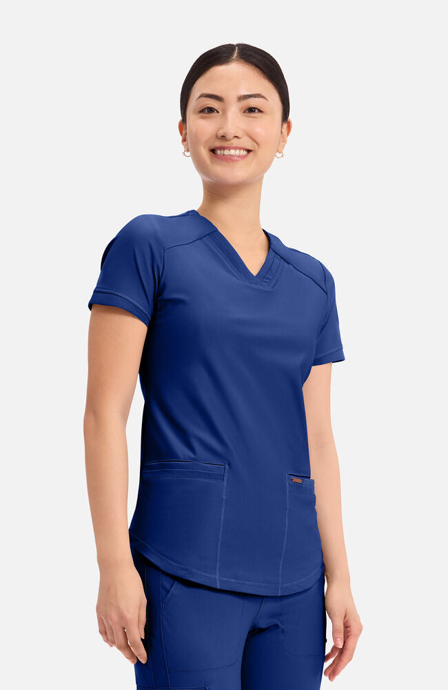 Cherokee Medical FORM Women's Curved Hemline V-Neck Scrub Top