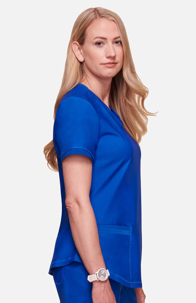Cherokee Medical FORM Women's Curved Hemline V-Neck Scrub Top