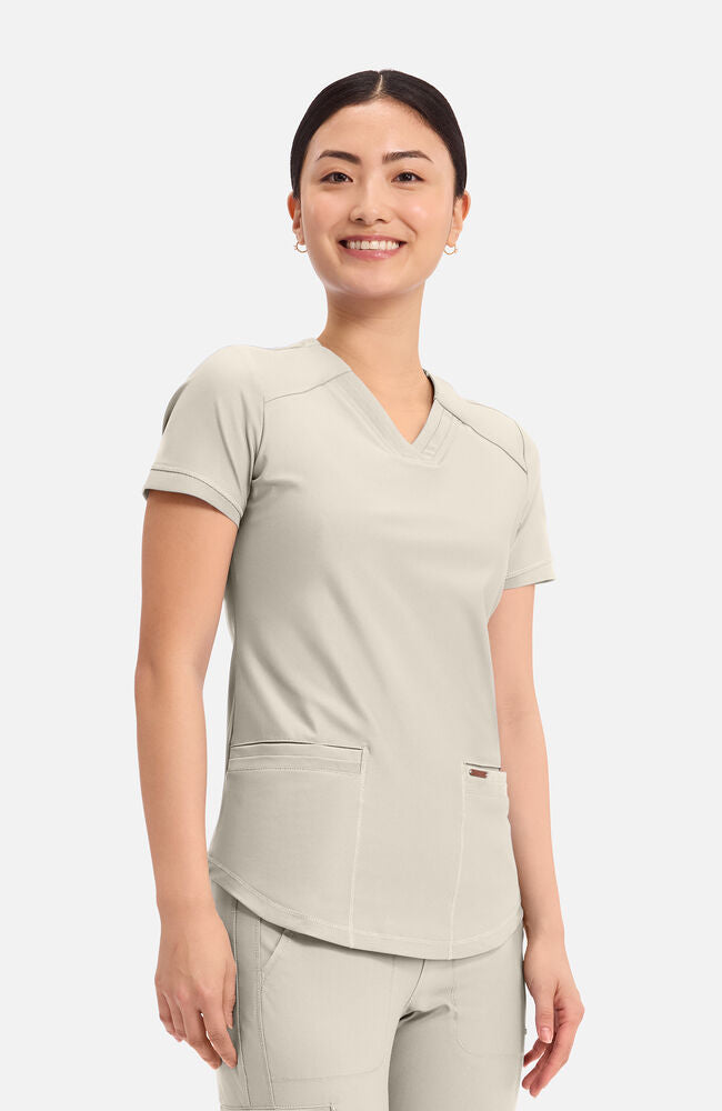 Cherokee Medical FORM Women's Curved Hemline V-Neck Scrub Top