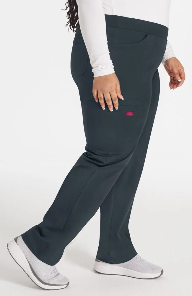 Balance by Dickies Women's Mid Rise Tapered Leg Pull-On Scrub Pant - Petite