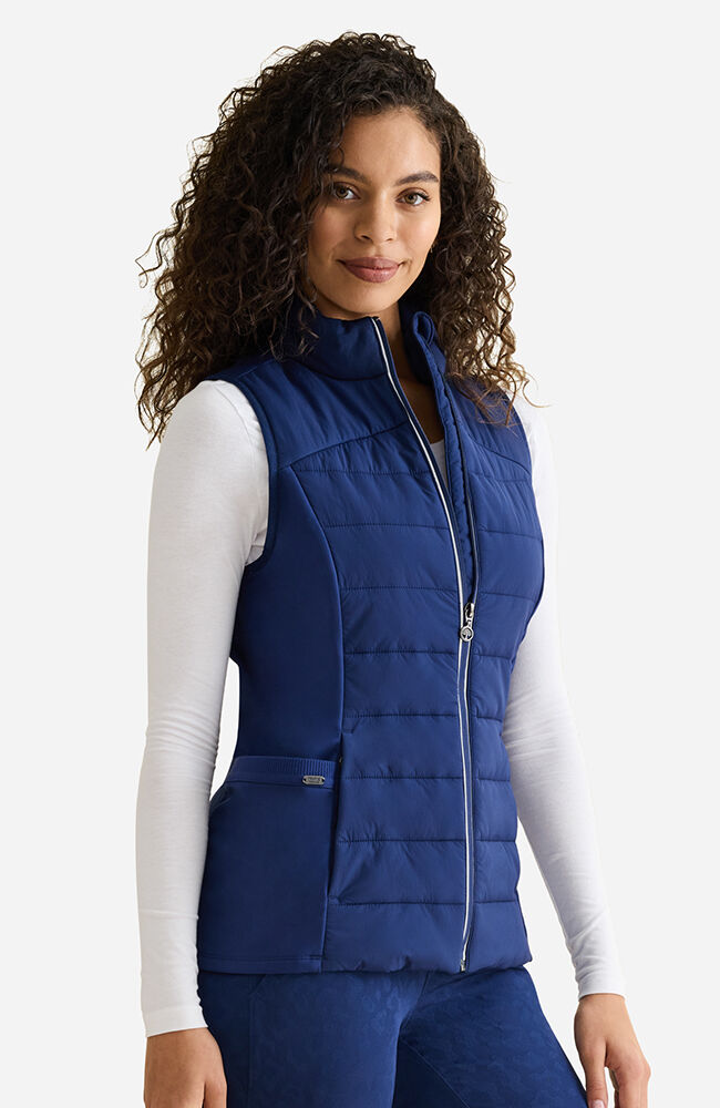 Lifestyle by Healing Hands Women's Khloe Sleeveless Scrub Jacket