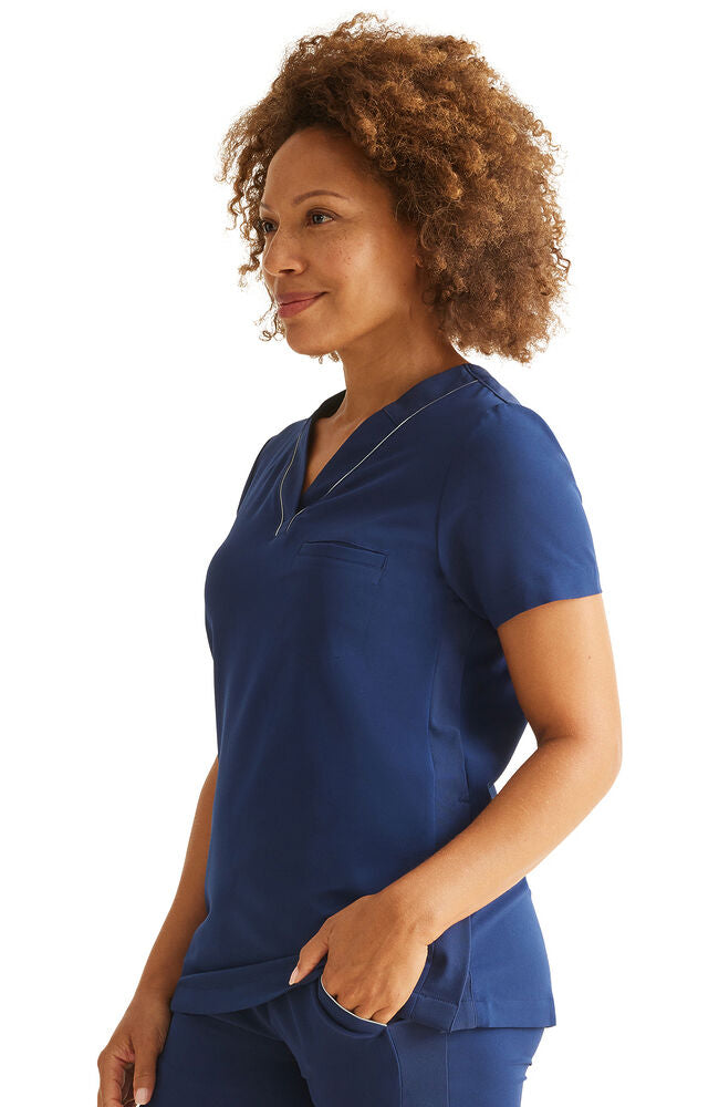 360 by Healing Hands Women's Stella Y-Neck Scrub Top