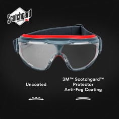 3M-GG501SGAF-GoggleGear™ 500 Series, Clear, Scotchgard™ Anti-Fog Lens, 10/cs (Continental US+HI Only)