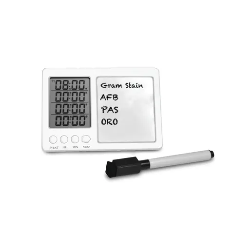 Marketlab-40171 Lab Alert® Timer with Whiteboard and Pen • 3.39"W x 4.84"L x 0.95"H, 1/ea