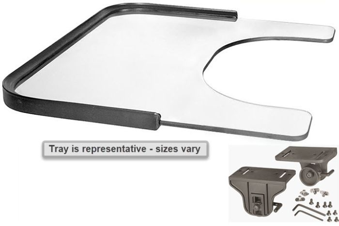 Therafin Tray, Clear, 22W X 21D W/ 12X7 Bc