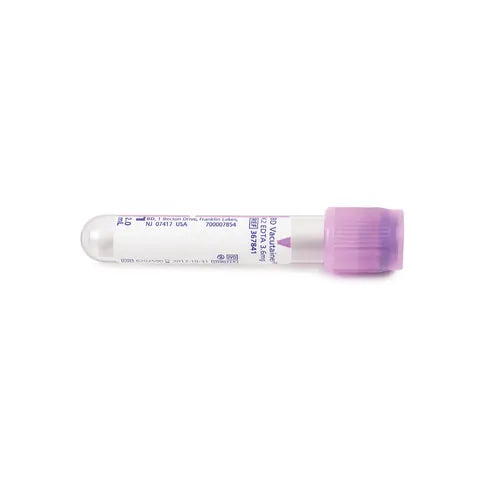 Marketlab-41343 BD Vacutainer® EDTA • Lavender • 13 x 75mm, 2mL, 100/pk