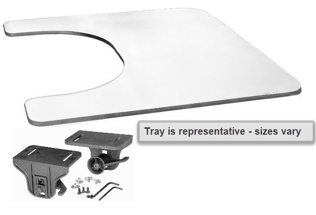 Therafin Tray, Clear, 22W X 21D W/ 13X8 Bc