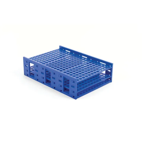 Marketlab-42064-BL Monster Rack, 10mm-13mm • Holds 216 tubes • 9.3"W x 13.3"L x 3.6"H • Blue, 1/ea
