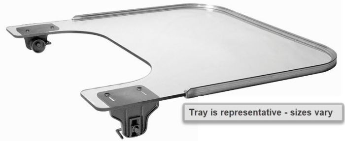 Therafin-Tray, 1/4" Clear, Alum Rim, EZ Lock Attached