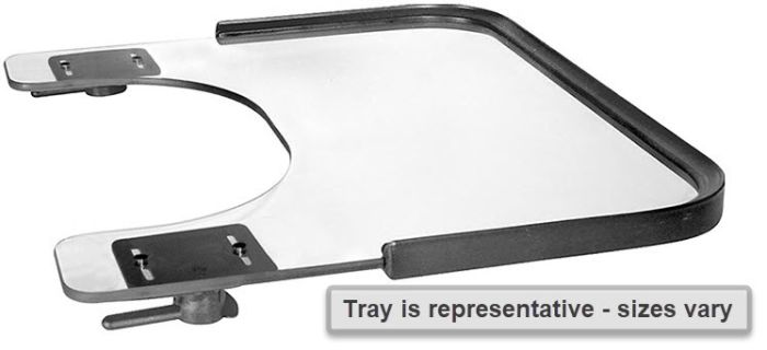 Therafin Tray, Clear, 22W X 21D W/ 13X8 Bc