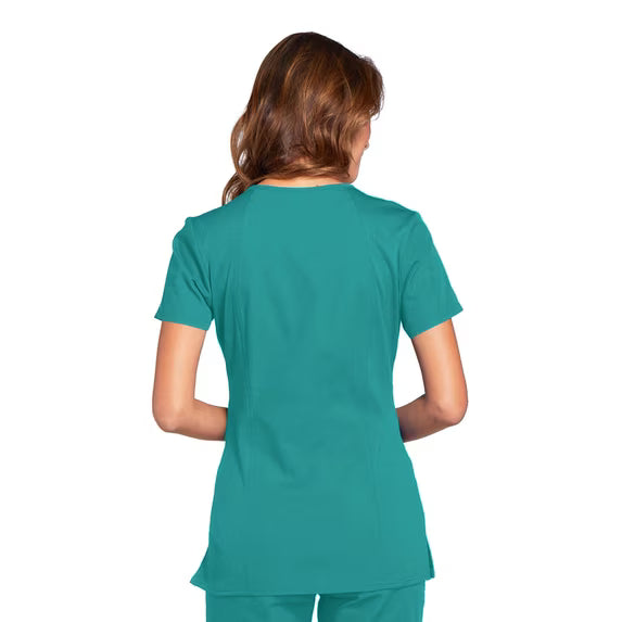 Cherokee Medical WW Originals Women's Knit V-Neck Solid Scrub Top