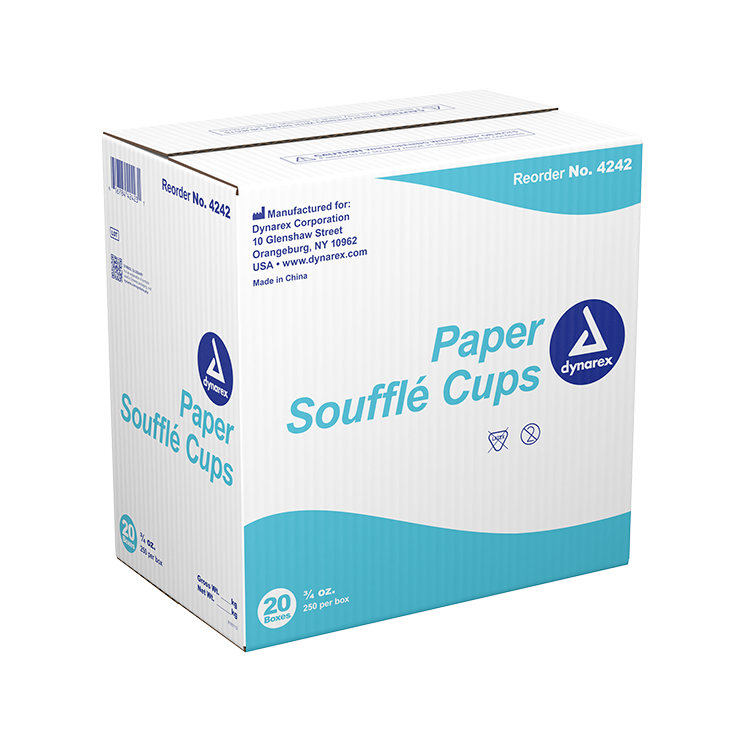 Dynarex Paper Souffle Cups 20/250/cs | Quantity - 1x CS